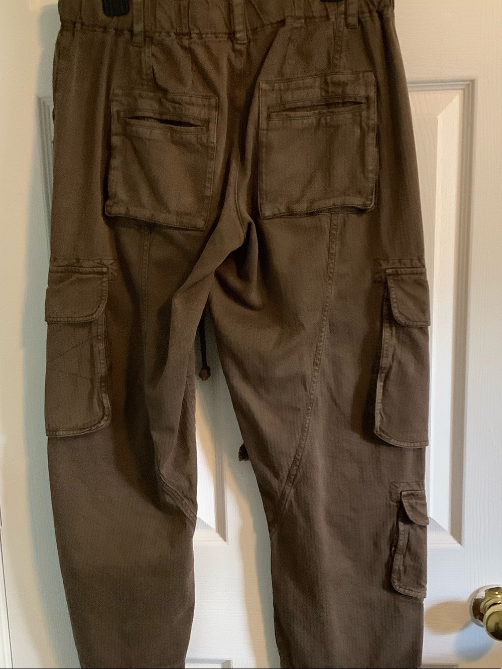 Free People Teak Brown Tahiti Wide Leg Cargo Pants - Picture 9 of 11